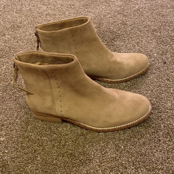 Splendid beaded beige ankle booties size 6 - Picture 4 of 6